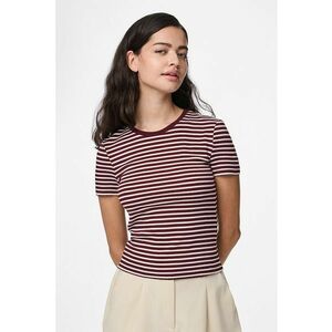 Tricou cu decolteu rotund si dungi imagine