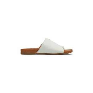 Slapi dama - 84782 - Piele naturala - Alb imagine