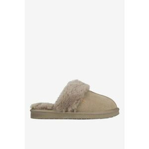 Papuci dama 5905588923893 - Piele intoarsa - Bej imagine