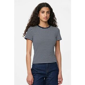 Tricou cu decolteu rotund si dungi imagine