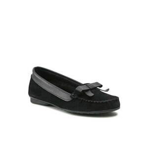 Mocasini dama 300316962 - Piele intoarsa - Negru imagine