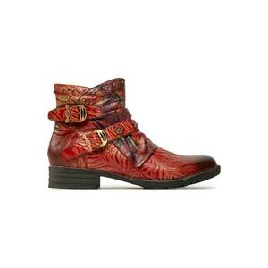 Ghete dama 304356858 - Piele naturala - Rosu imagine