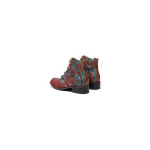 Ghete dama 304355585 - Piele naturala - Rosu imagine
