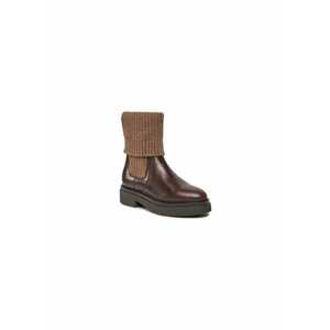 Ghete dama 303175870 - Piele naturala - Maro imagine