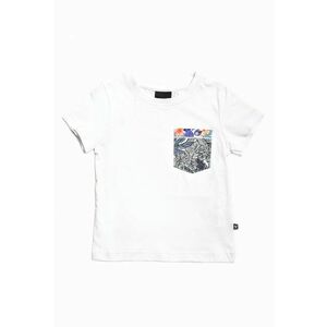 Tricou de bumbac cu buzunar pe piept imagine