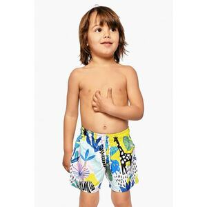 Pantaloni scurti de baie cu model tropical imagine