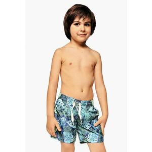 Pantaloni scurti de baie cu model tropical imagine
