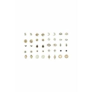 Set 20 perechi cercei multicolor - material plastic imagine