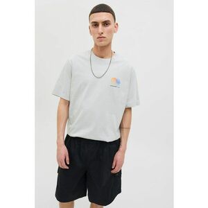 Tricou cu logo discret pe piept si decolteu la baza gatului imagine