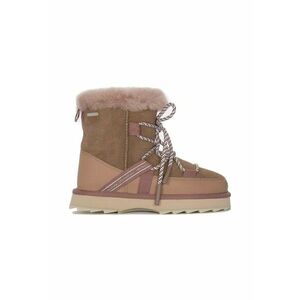 Botine dama piele naturala - maro/roz - imagine