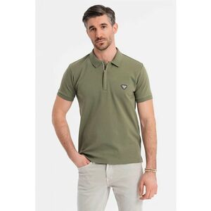 Tricou polo cu fenta cu fermoar imagine