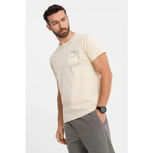 Tricou regular fit cu buzunar pe piept imagine