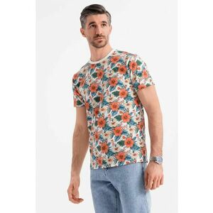 Tricou din bumbac cu model floral imagine