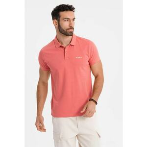 Tricou regular fit de bumbac cu guler polo imagine