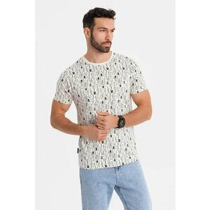 Tricou de bumbac cu model text imagine