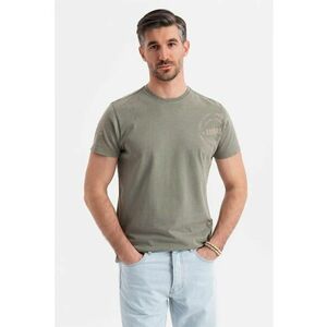 Tricou de bumbac cu decolteu la baza gatului imagine