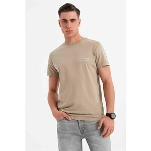 Tricou cu decolteu la baza gatului si imprimeu pe spate imagine