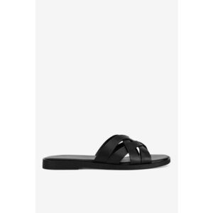 Papuci dama 5905588654377 - Piele naturala - 41 EU - Negru imagine