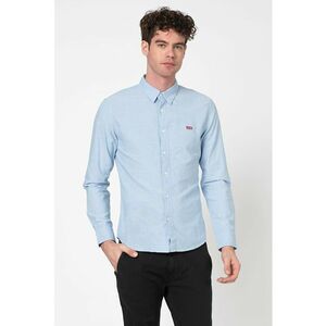 Camasa slim fit cu logo discret imagine