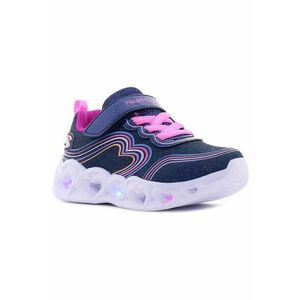 Pantofi sport pentru bebeluși Heart Lights - Retro Hearts intermitenți - bleumarin imagine