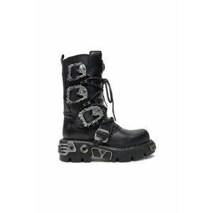 Ghete dama M-391-S1 - piele naturala - negru - imagine