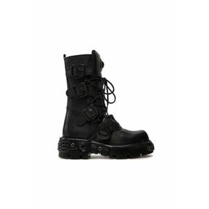 Ghete dama M-373-S18 - piele naturala - negru - imagine