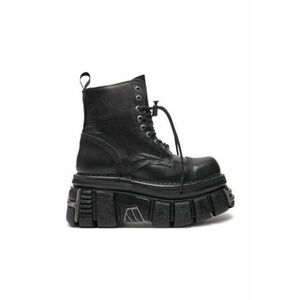 Ghete dama - piele ecologica - negru - imagine