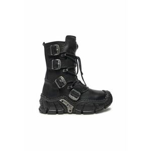 Botine dama piele naturala - negru imagine