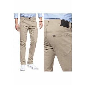 Pantaloni Din Material - Daren Zip Fly - Croi: Straight Fit - Tip De Pantaloni: Drept - Inchidere: Fermoar - Compozitie Material: 99% Bumbac - 1% Elastan - 32/32 - Bej imagine