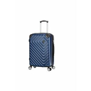 Troler mediu extensibil SW44103 - ABS - cifru - 4 roti duble - 67 cm - bleumarin imagine