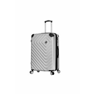 Troler mare extensibil SW44103 - ABS - cifru - 4 roti duble - 77 cm - argintiu imagine