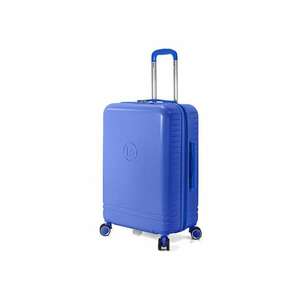 Troler mediu extensibil BZ 5827 - 65x40x27 cm - bagaj de cala - ABS - 4 roti 360° - cifru - albastru imagine