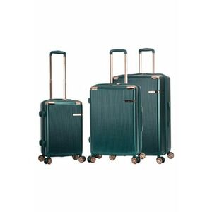 Set trolere SW44303 - fermoar antifurt - 3 piese - policarbonat rezistent - cifru TSA - verde inchis imagine
