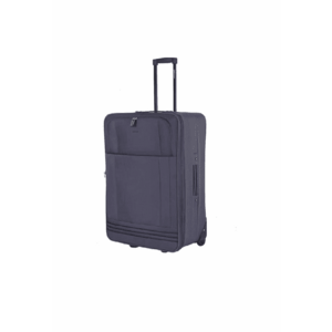 Troler mediu extensibil ZC2023 - bagaj de cala - 64x44x25 cm - +20% capacitate - poliester - 2 roti - gri imagine