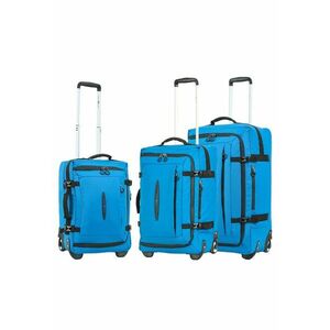 Set trolere SW42503 - 1 bagaj de cabina si 2 de cala - 36L/57L/78L - 2 roti - poliester impermeabil - albastru imagine