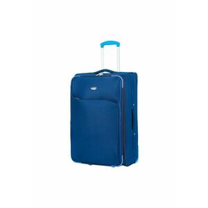 Troler mediu extensibil SW233 - 62x39.5x22.5 cm - +30% capacitate - bagaj de cala - poliester - 2 roti - bleumarin imagine