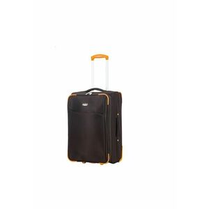 Troler mediu extensibil SW233 - 62x39.5x22.5 cm - +30% capacitate - bagaj de cala - poliester - 2 roti - maro imagine
