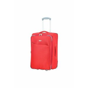 Troler mediu extensibil SW233 - 62x39.5x22.5 cm - +30% capacitate - bagaj de cala - poliester - 2 roti - rosu imagine