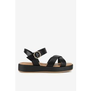 Sandale dama 5905588620815 - Piele naturala - 41 EU - Negru imagine