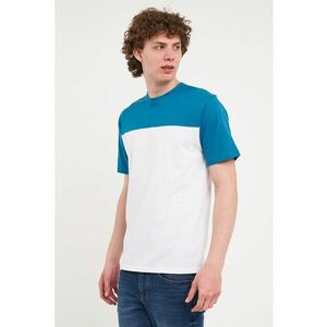 Tricou de bumbac cu aspect contrastant imagine