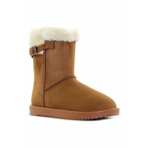 Botine de damă cu căptușeală - Pansa maro imagine