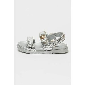 Sandale matlasate cu talpa plata si inchidere velcro Mona imagine