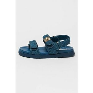 Sandale matlasate cu talpa plata si inchidere velcro Mona imagine