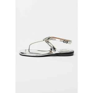 Sandale de piele cu aspect metalizat Roma imagine