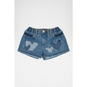 Pantaloni scurti de denim cu aplicatii imagine