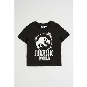 Tricou de bumbac cu imprimeu contrastant imagine