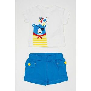 Set de tricou si pantaloni scurti cu imprimeu grafic imagine