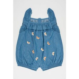 Salopeta din denim cu detalii brodate imagine
