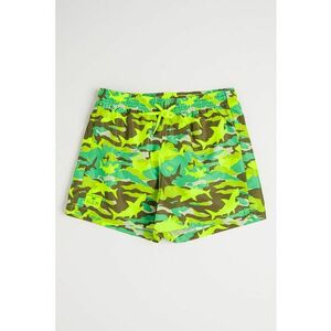 Pantaloni scurti cu model si snur in talie imagine