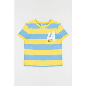 Tricou de bumbac cu model in dungi imagine